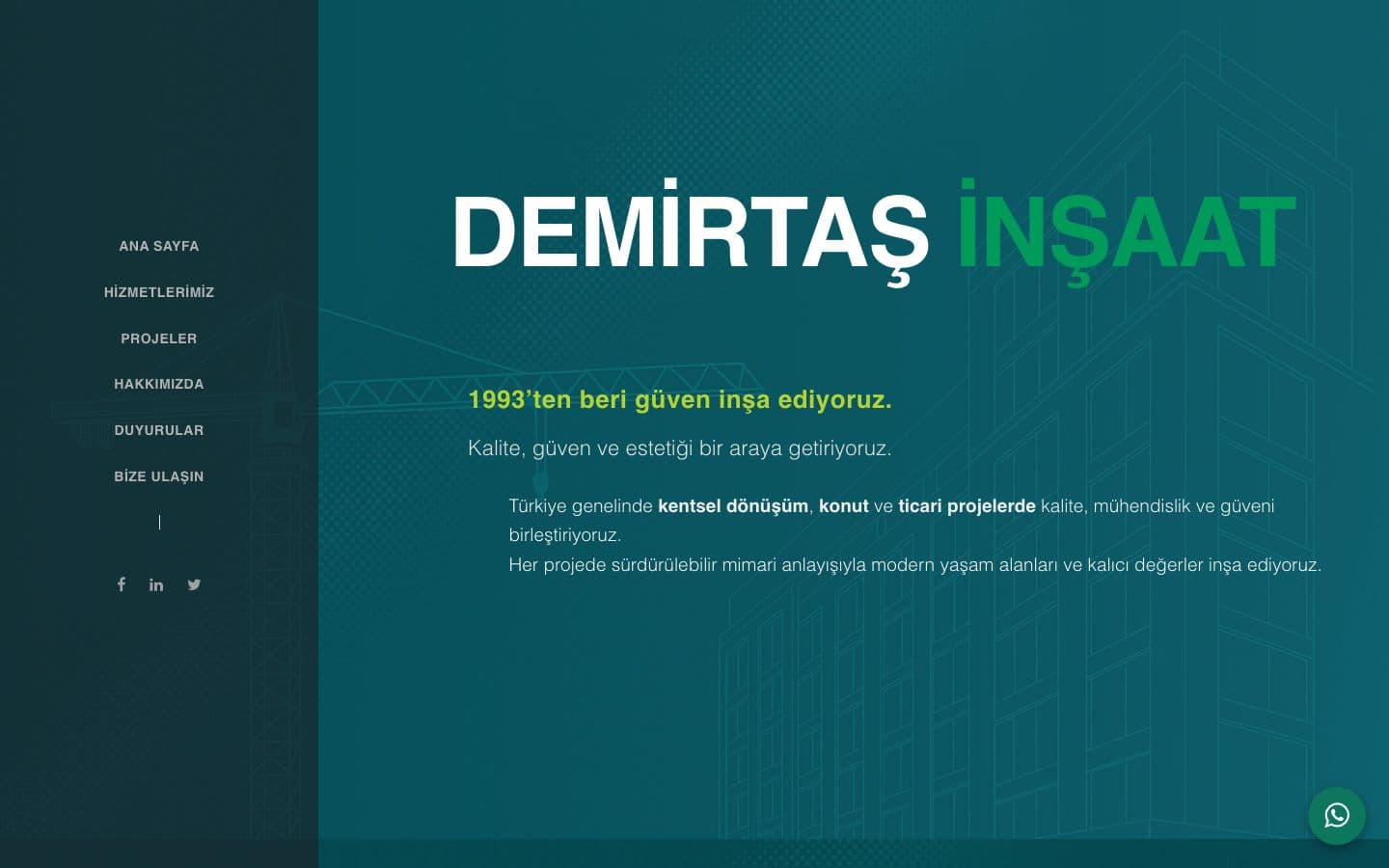 Demirtaş İnşaat ekran goruntusu